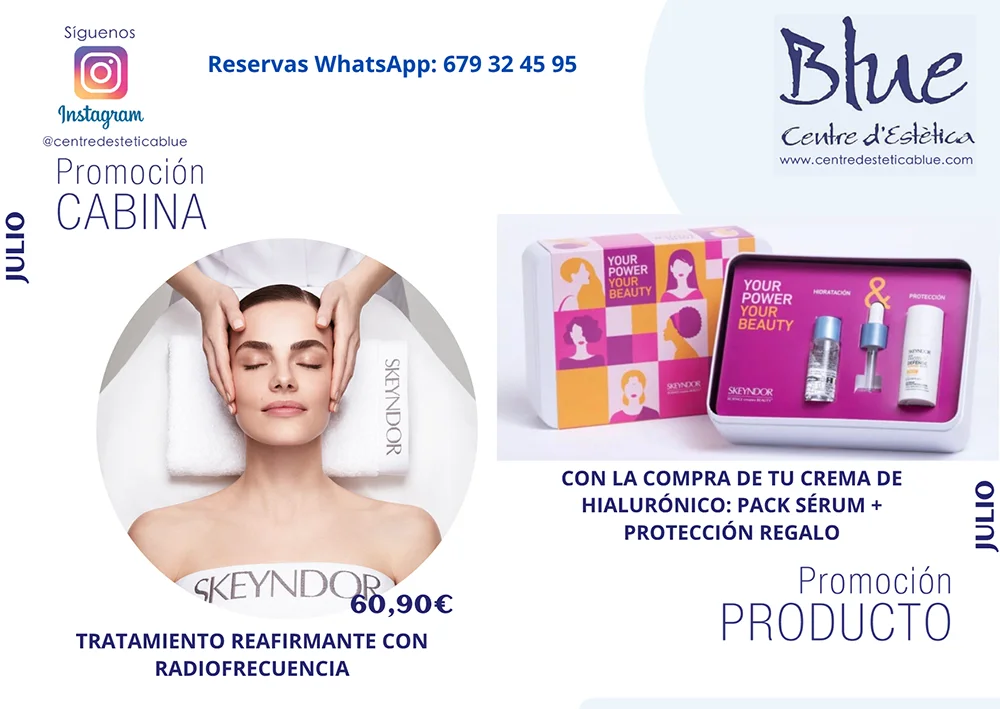 Promociones del centyro de estética Blue de Barcelona Promociones del centyro de estética Blue de Barcelona