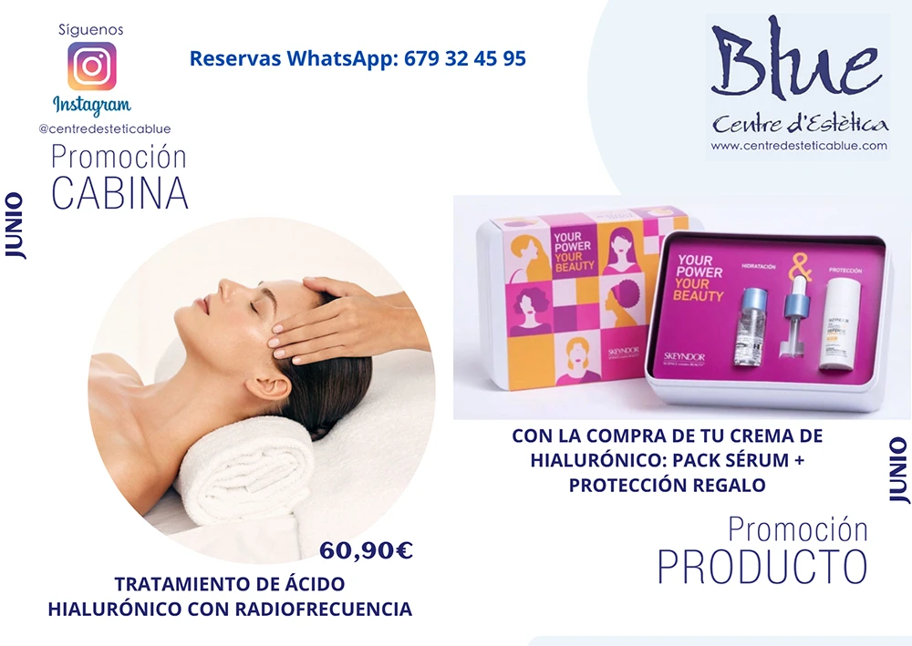 Promociones del centyro de estética Blue de Barcelona Promociones del centyro de estética Blue de Barcelona
