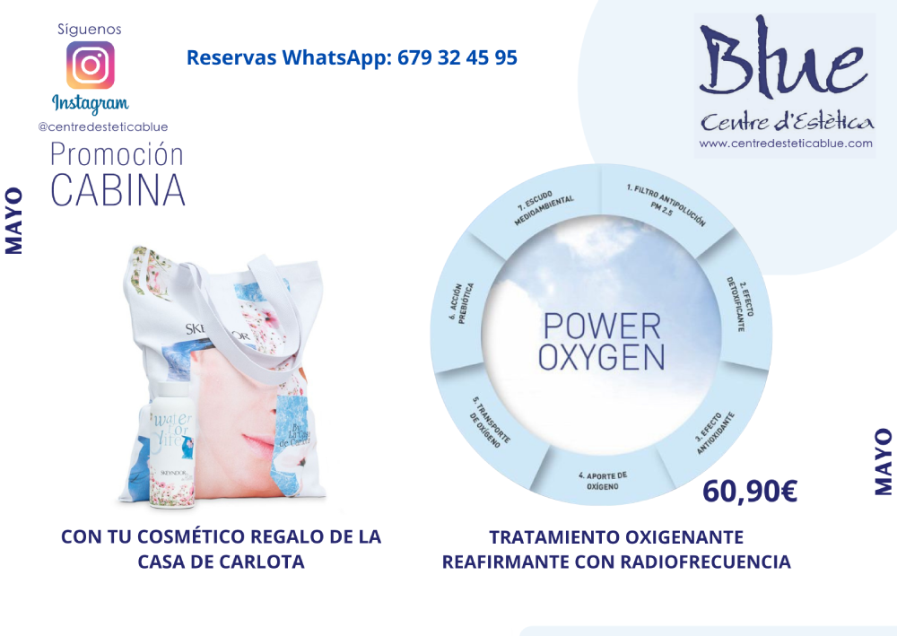 Promociones del centyro de estética Blue de Barcelona Promociones del centyro de estética Blue de Barcelona